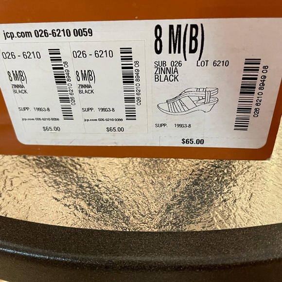 Women’s strictly comfort. sandals size 8 Medium color Black - Picture 6 of 9